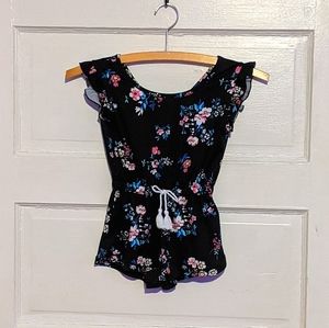 One Step Up girls flower romper size 4T